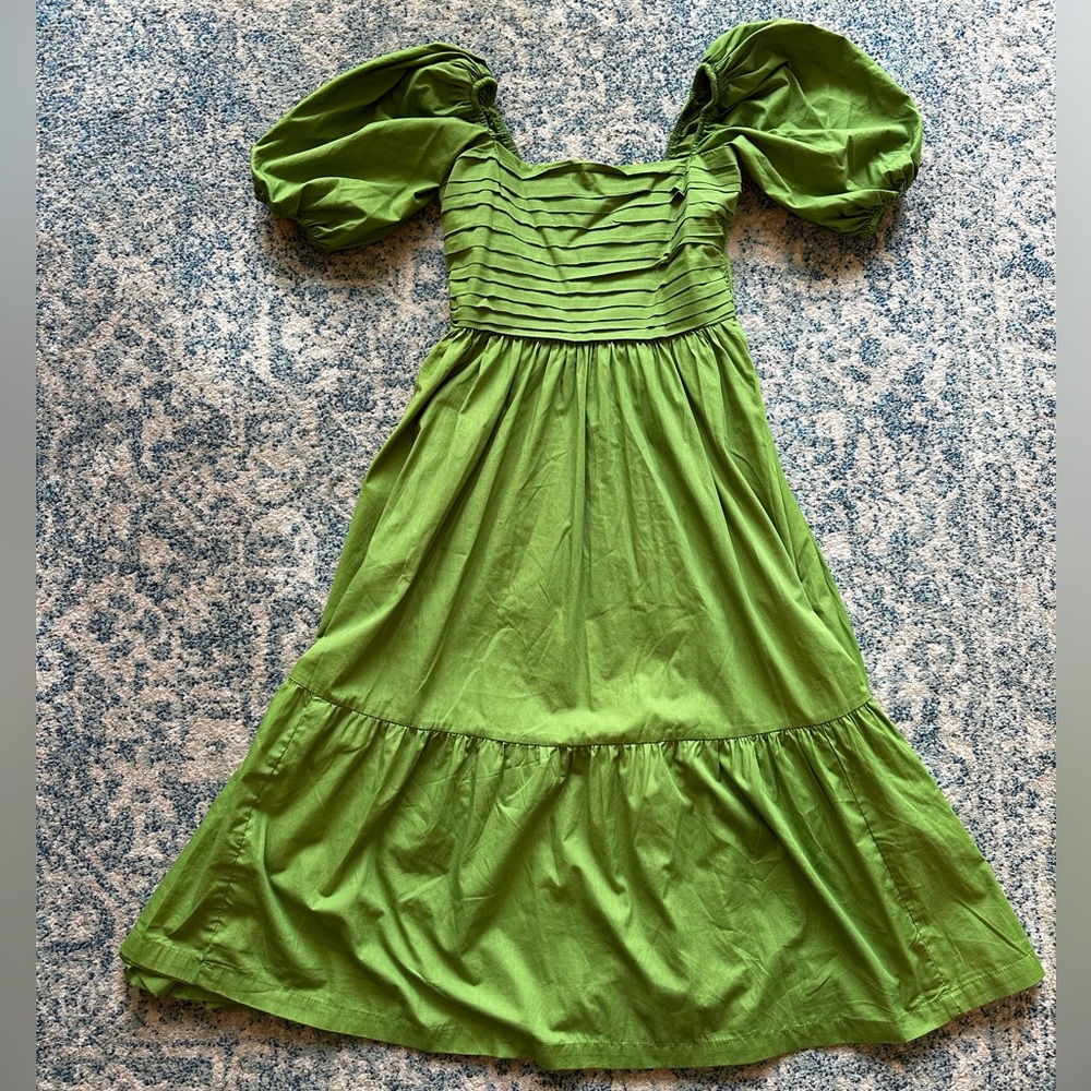 Green, mid-length A&F dress